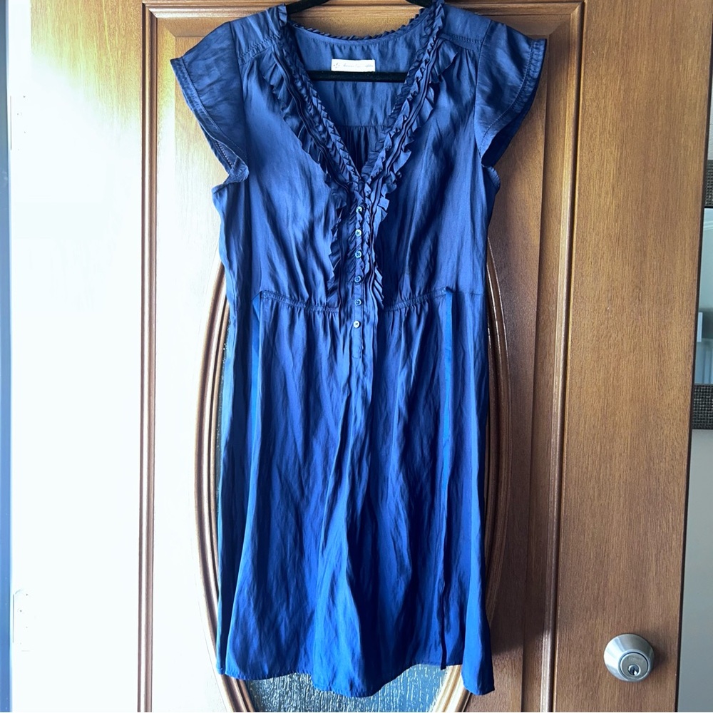 American Eagle‎ Outfitters Midnight Blue Dress medium lightweight adorable